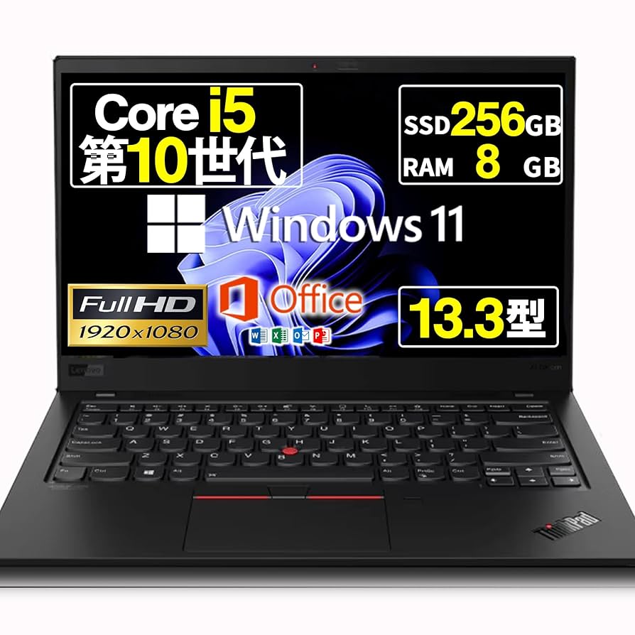 （そこそこ美品）Thinkpad X390 10世代i5 8G 512GB英字 ThinkPad X390 中古パソコンLenovo ThinkPad X390 Core i5 10